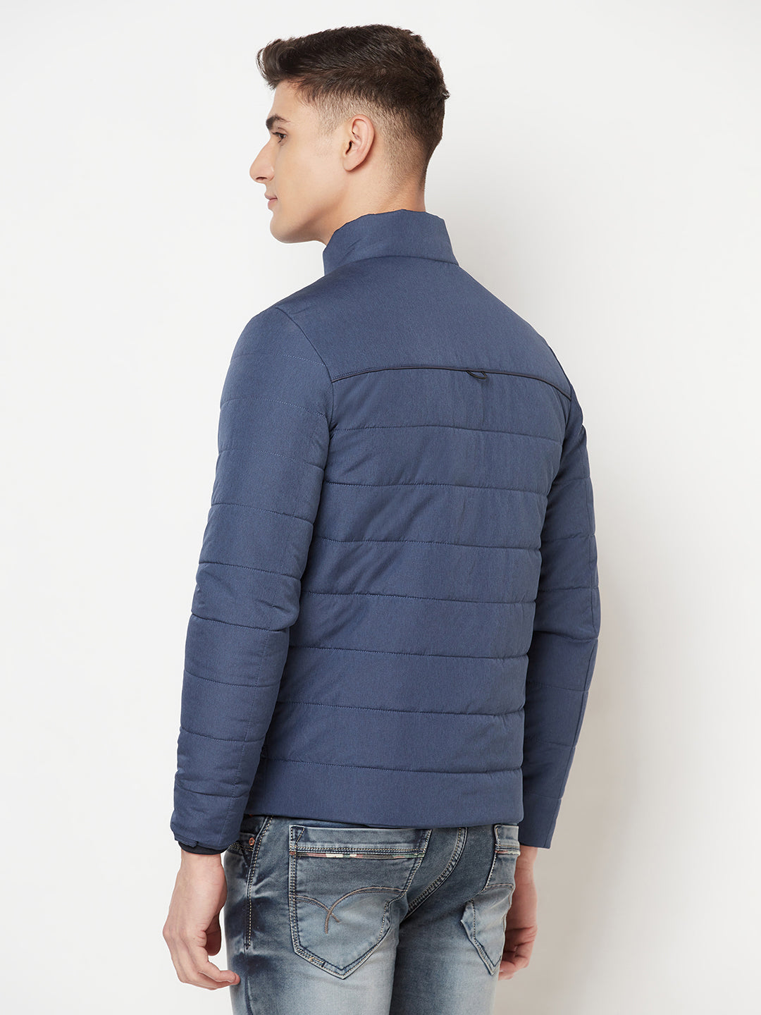 Navy Blue Padded Jacket - Men Jacket