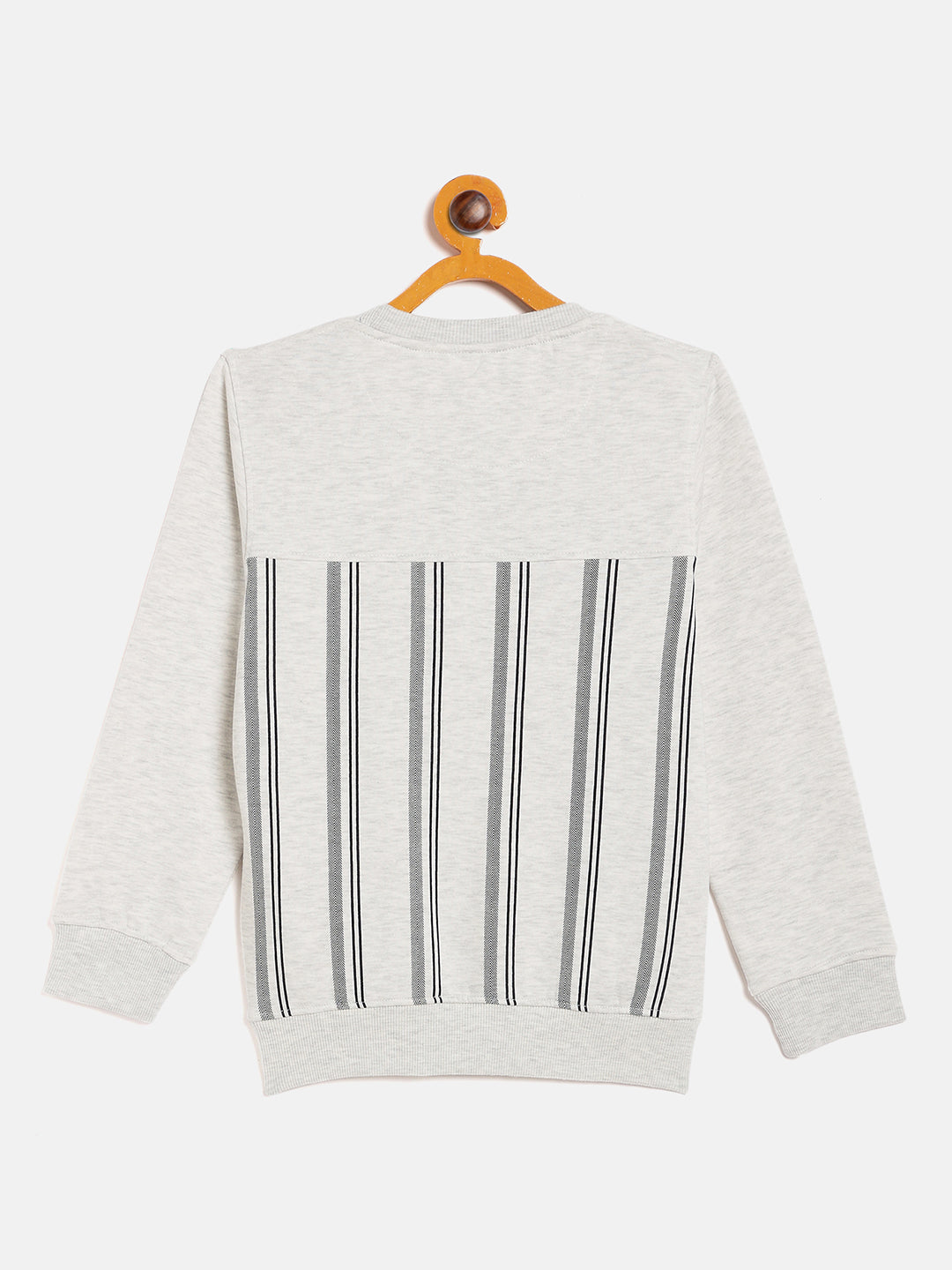 White Printed Round Neck Sweatshirt - Boys Sweatshirts