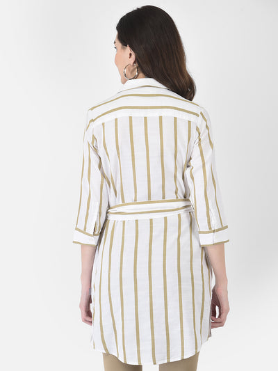 White Tie-up Dress-Women Dresses-Crimsoune Club
