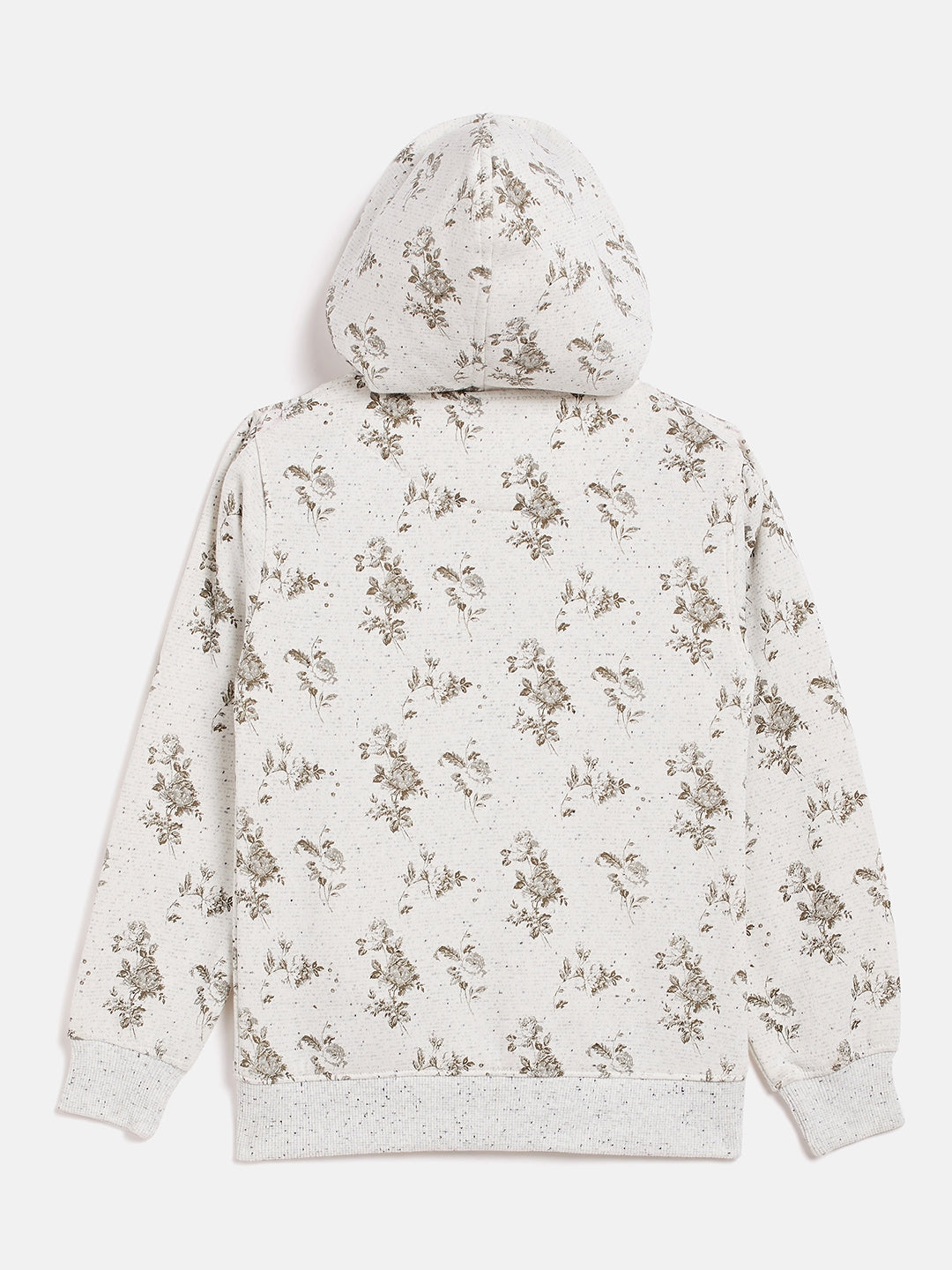 White Floral Hooded Sweatshirt - Girls Sweatshirts