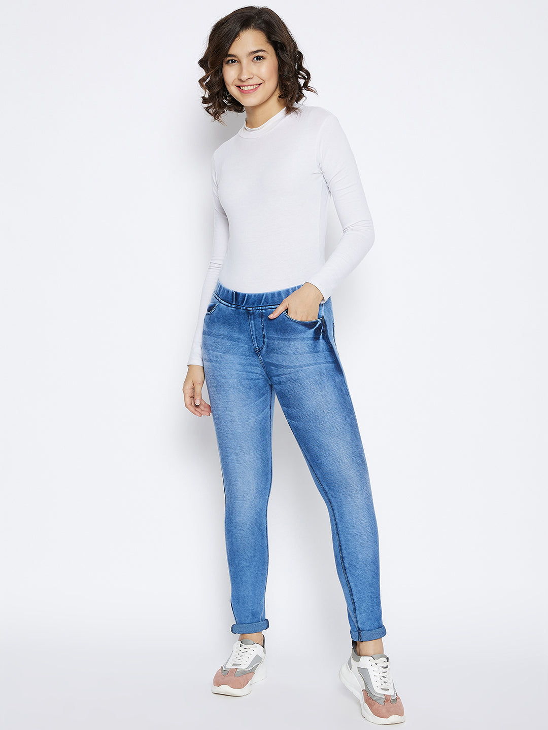 Blue Skinny Fit Jeans - Women Jeans
