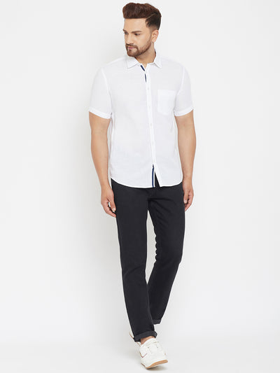 White Casual Shirt - Men Shirts