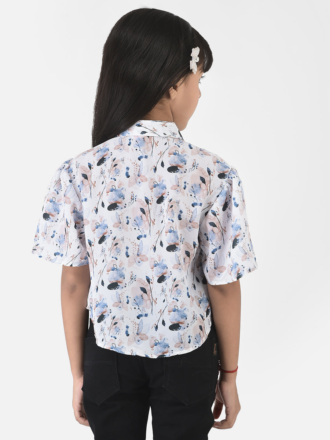 High-Low Top in Floral Print