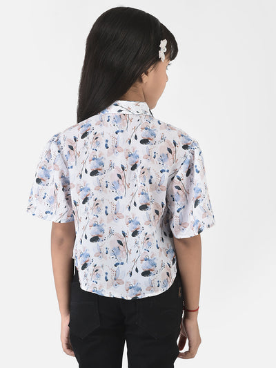 High-Low Top in Floral Print
