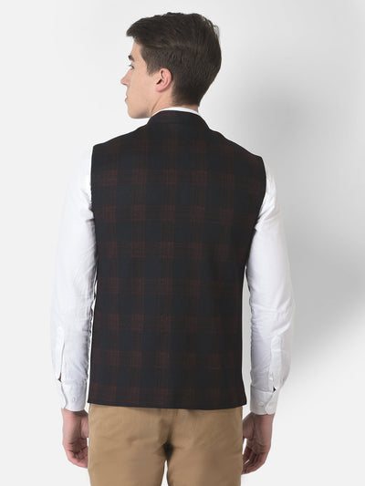  Multi-Coloured Checked Waistcoat