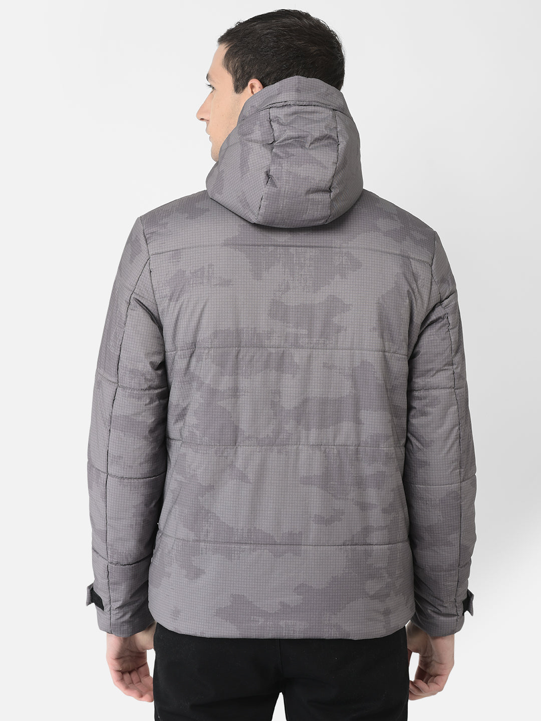  Grey Camouflage Padded Jacket 