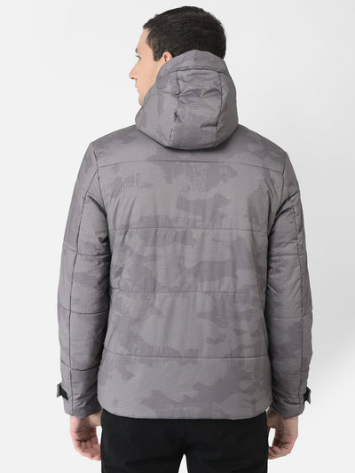  Grey Camouflage Padded Jacket 