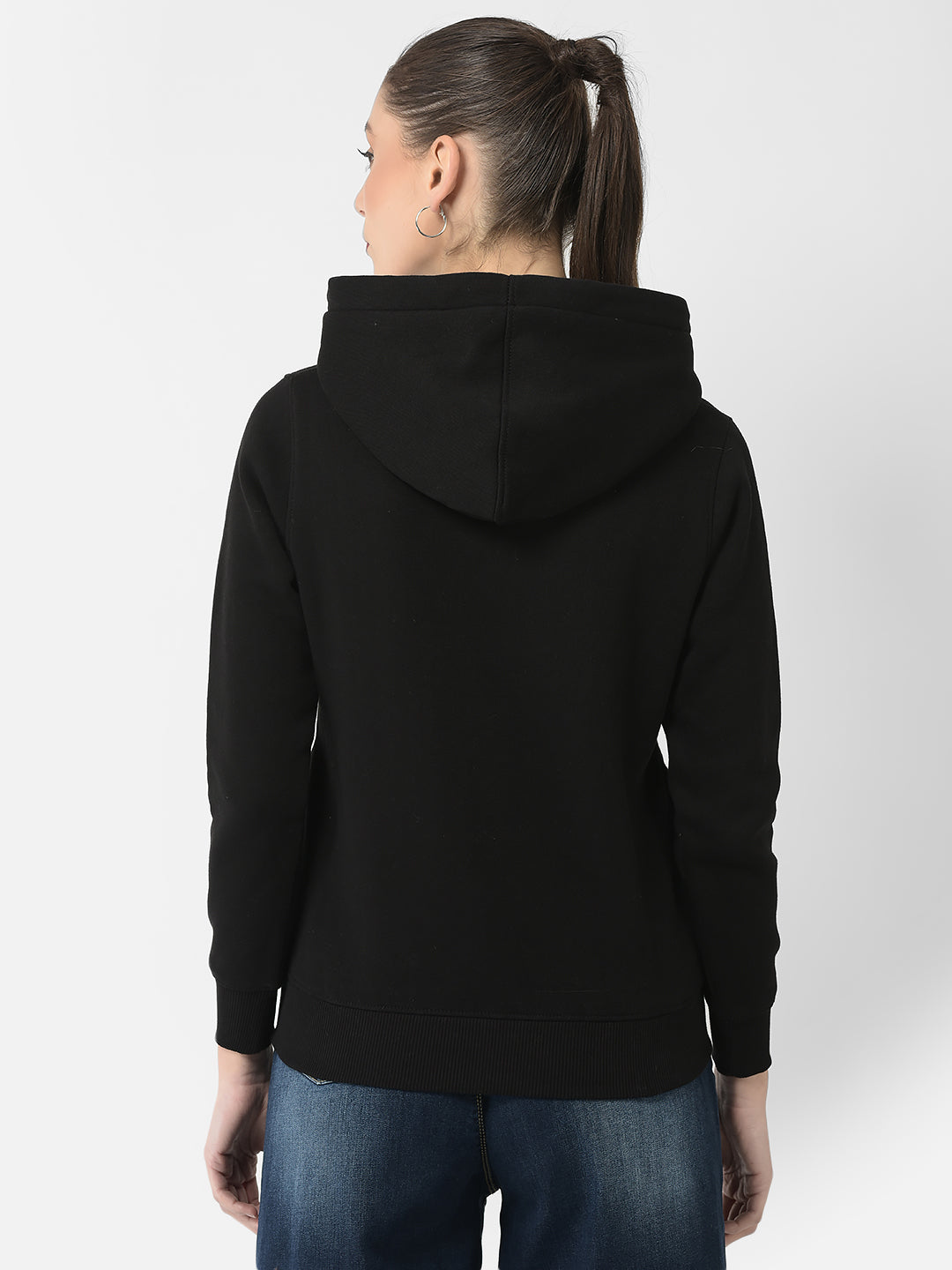  Black Typographic Sweatshirt