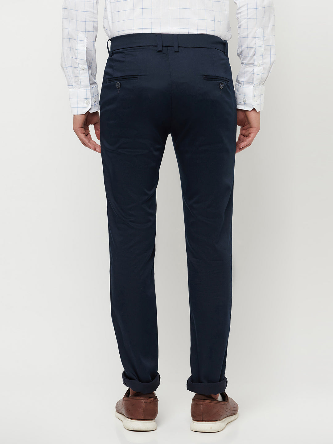 Navy Blue Trousers - Men Trousers