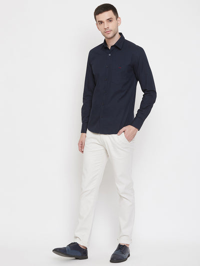 Blue Slim Fit shirt - Men Shirts