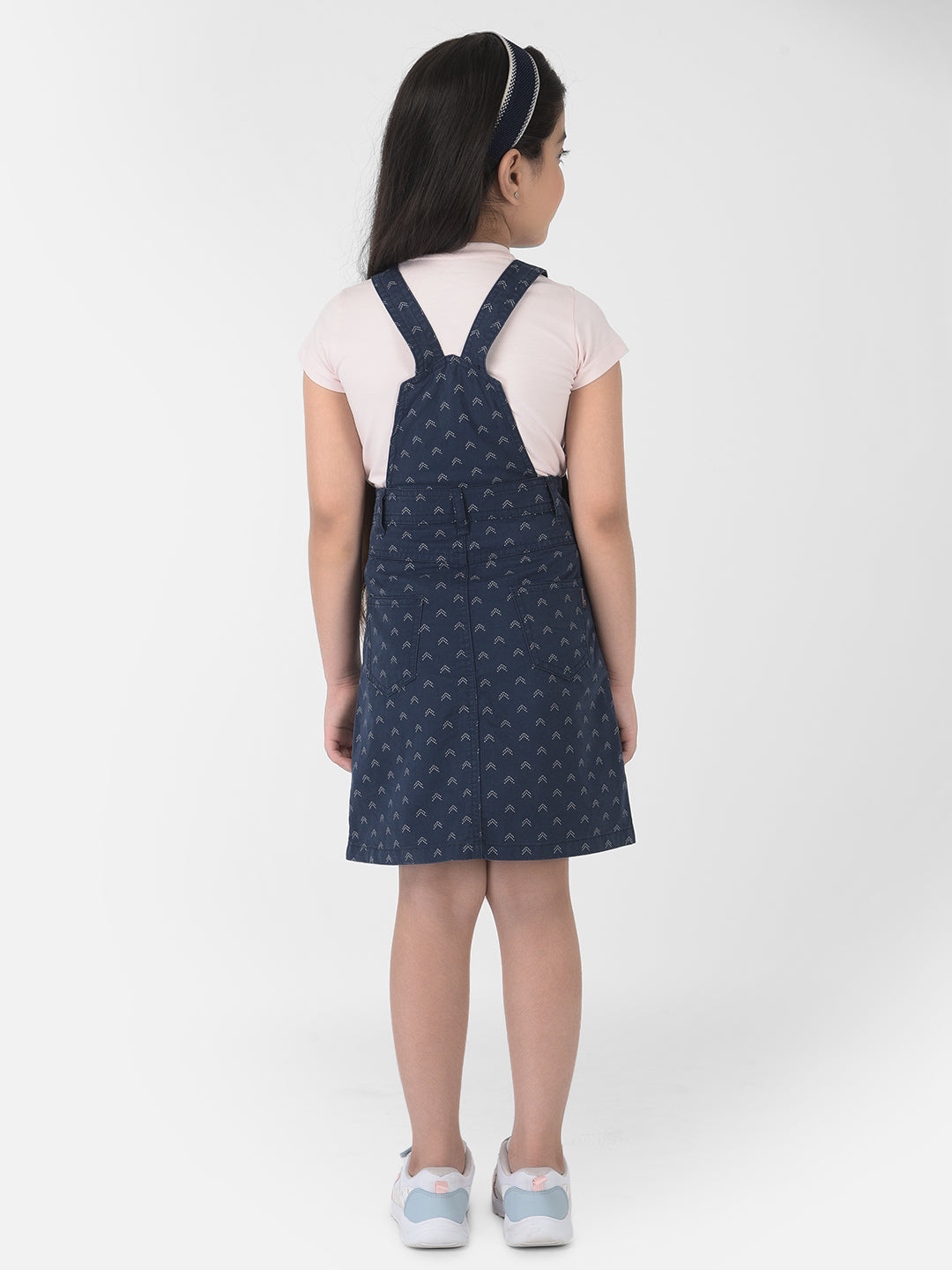 Navy Blue Pinafore Dress - Girls Dress