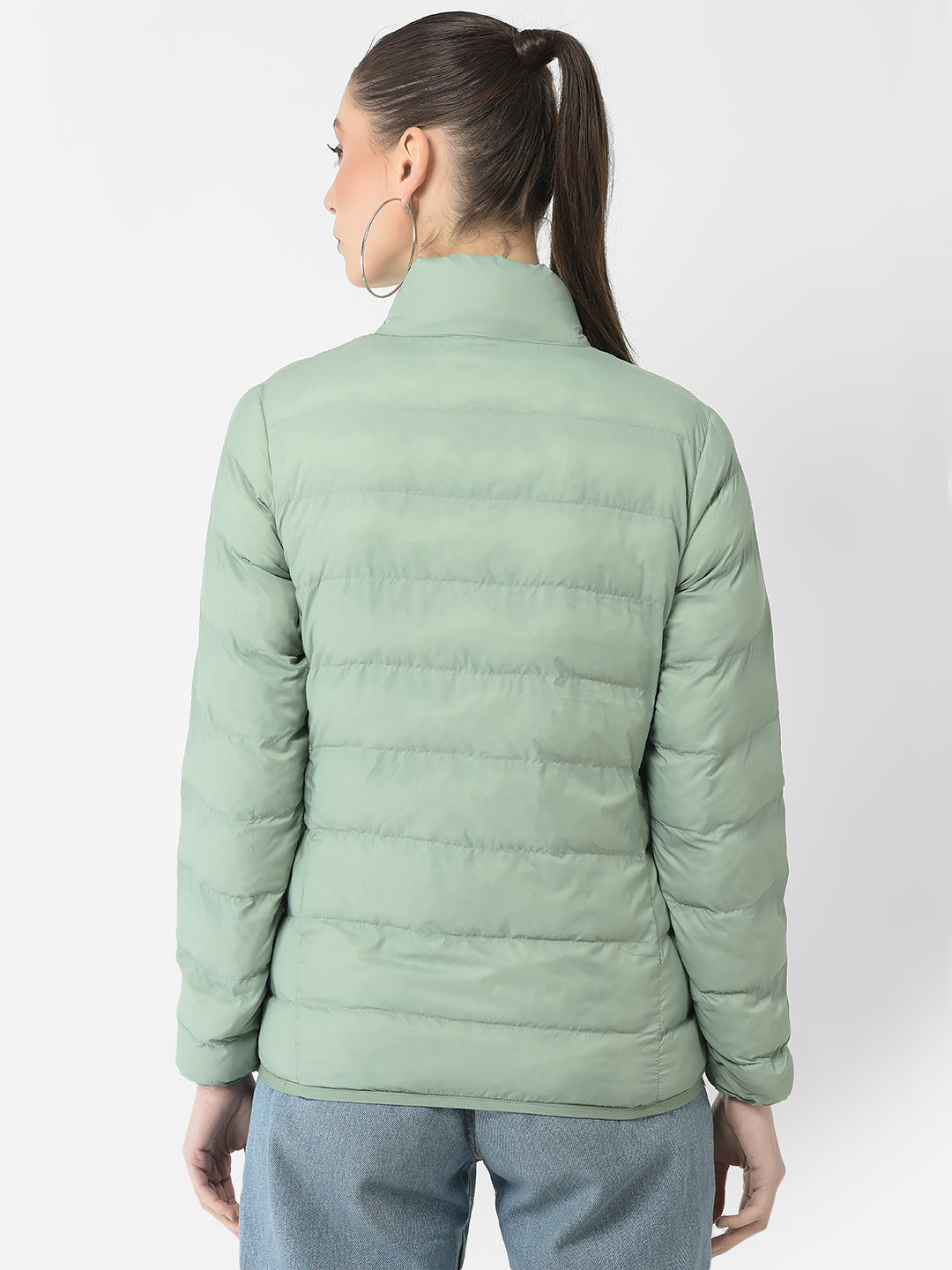  Mint Green Quilted Jacket 