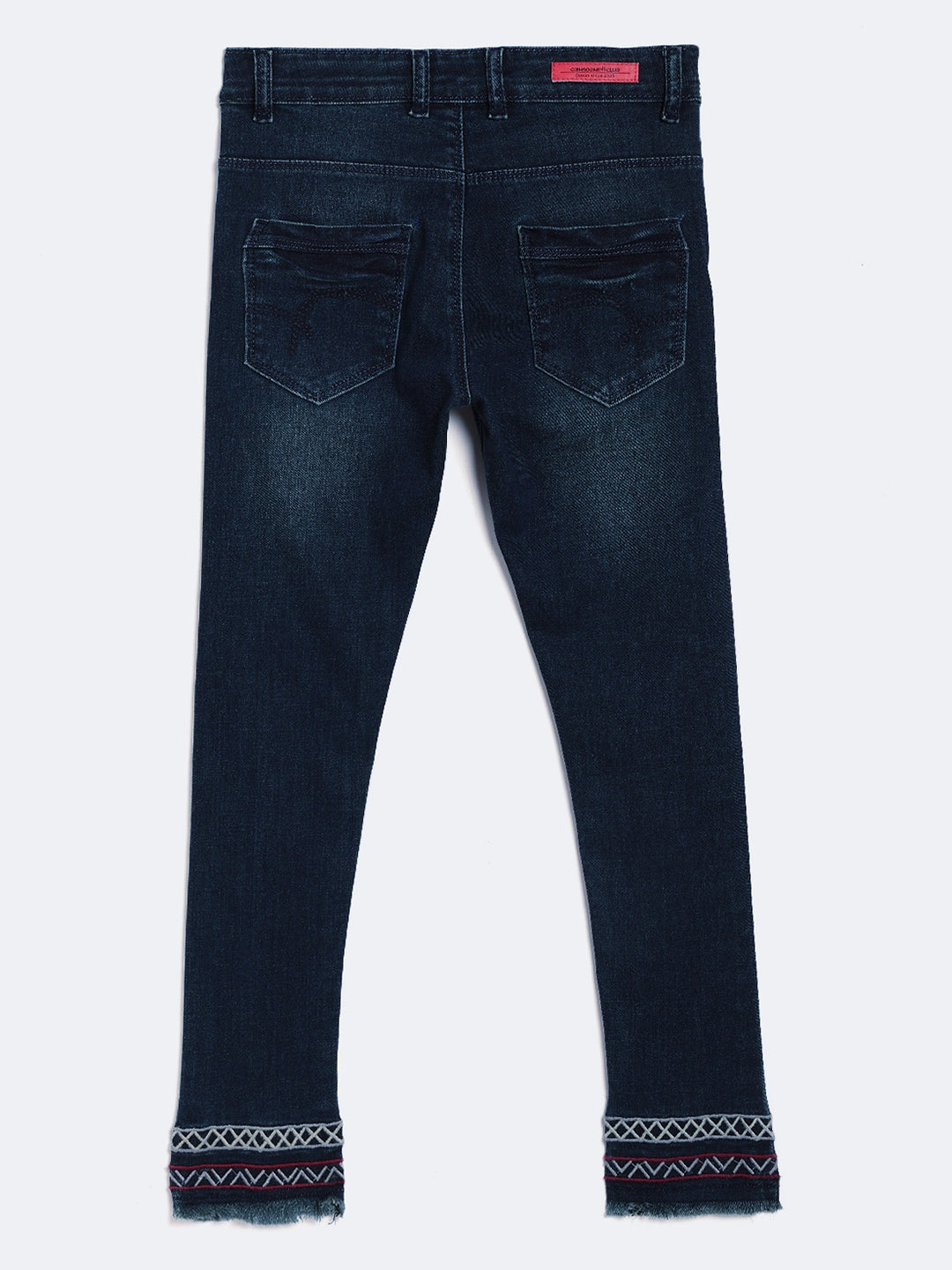 Blue Embroidered jeans - Girls Jeans