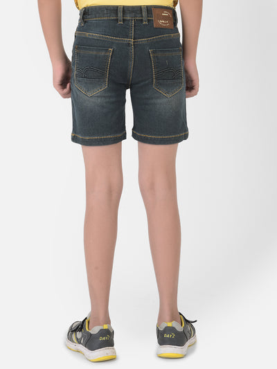 Grey Light Fade Denim Shorts - Boys Shorts