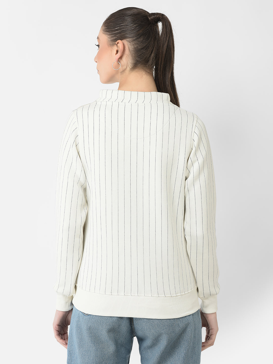  Off-White Striped Sweatshirt 