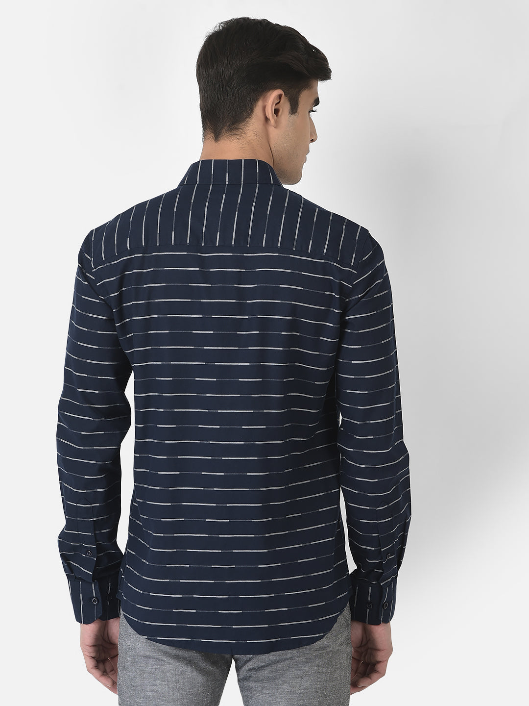  Navy Blue Shirt in Pure Cotton