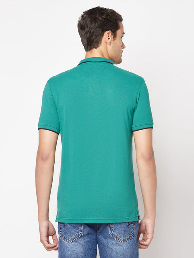  Emerald Green Minimal Polo T-Shirt