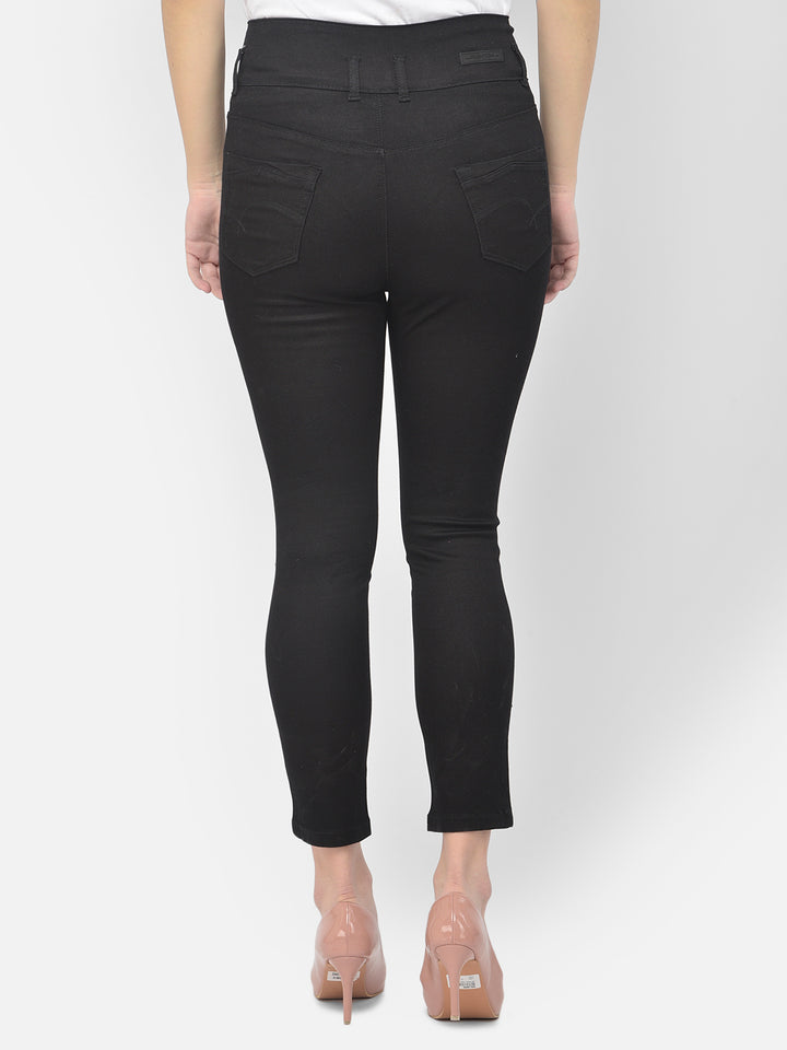 Black High Waist Jeans - Women Jeans