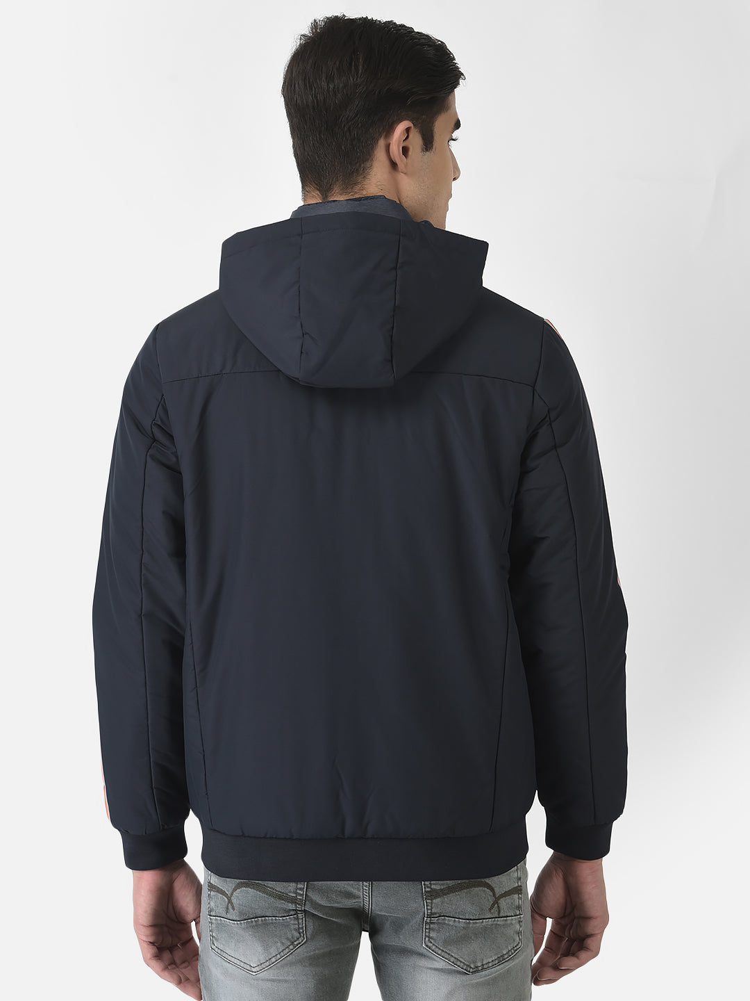  Navy Blue Jacket in Colour-Block 