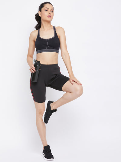 Black Sports Shorts - Women Shorts