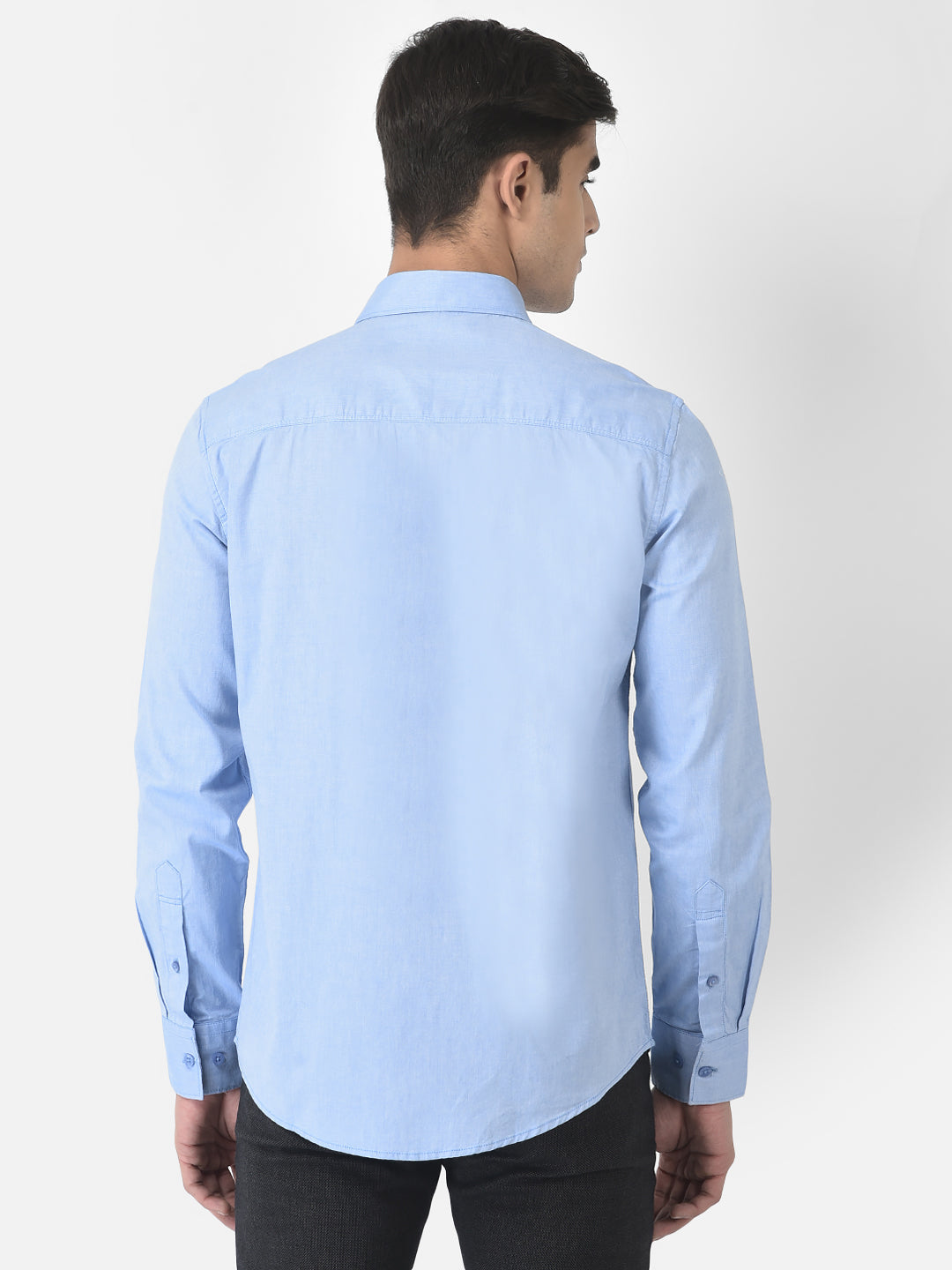  Sky Blue Shirt in Pure Cotton