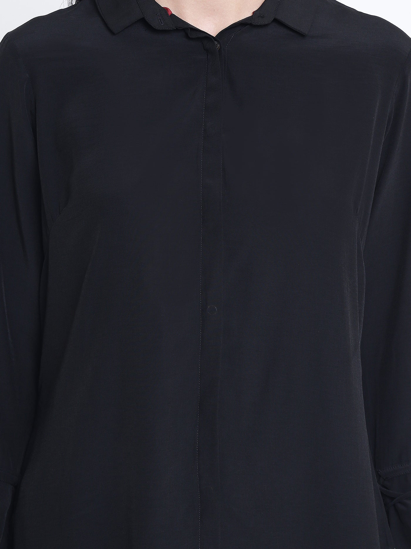 Black Full Sleeves Shirt - Women Shirts