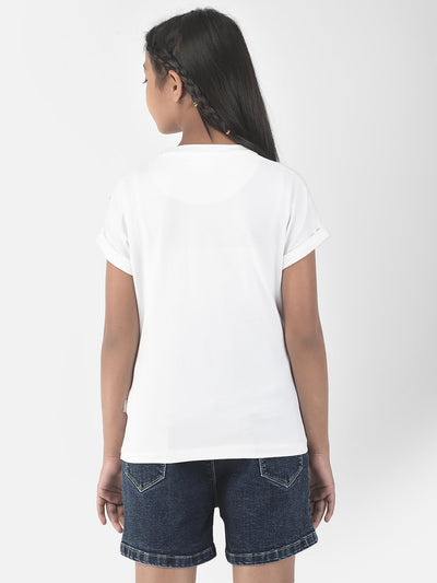 White Intense Typographic T-Shirt