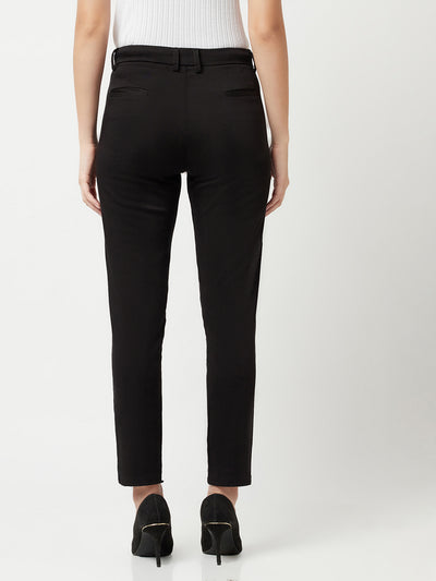 Black Trousers-Women Trousers-Crimsoune Club