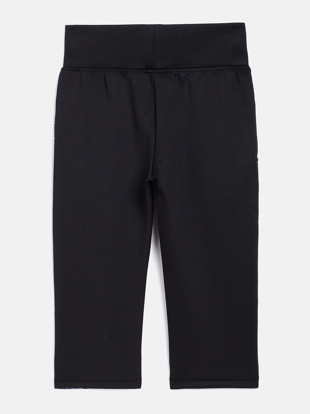 Black Colorblocked Track Pants - Girls Track Pants