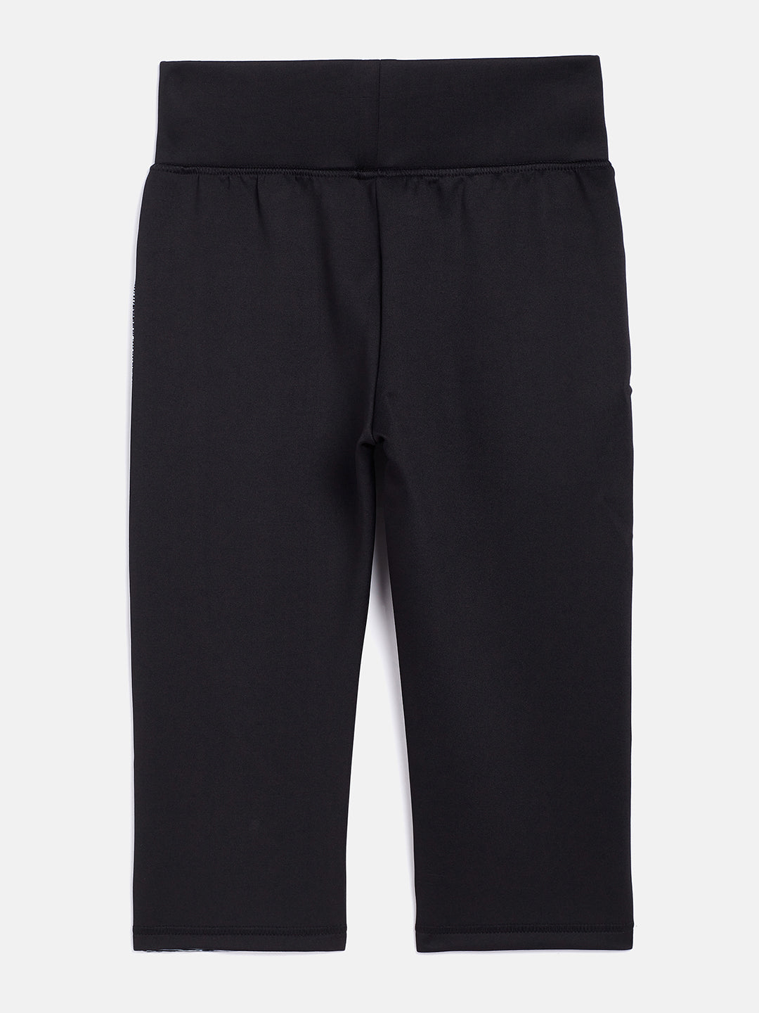 Black Colorblocked Track Pants - Girls Track Pants
