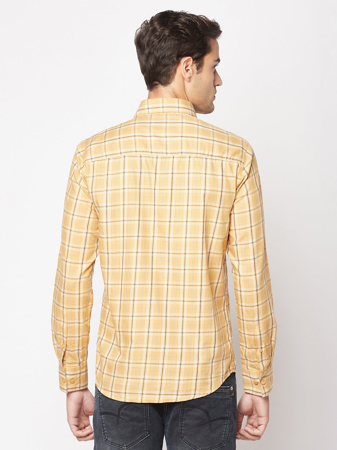  Beige Checked Shirt