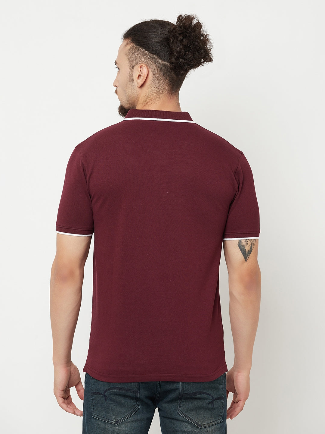 Maroon Polo T-Shirt - Men T-Shirts