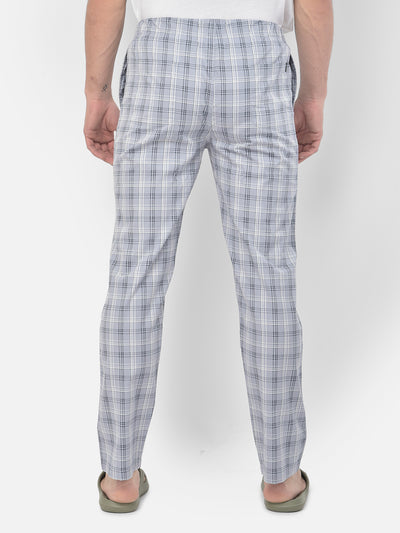 Grey Checked Lounge Pants - Men Lounge Pants