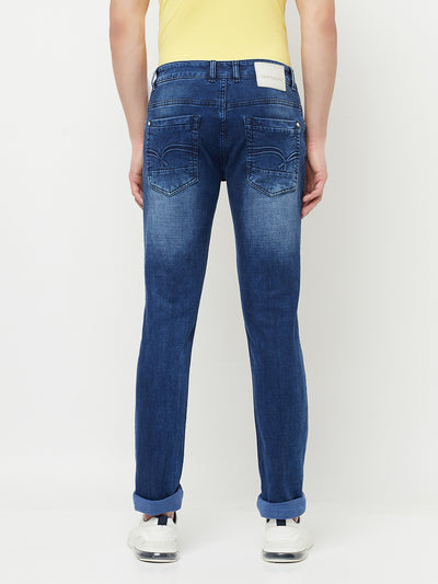 Navy Blue Jeans - Men Jeans