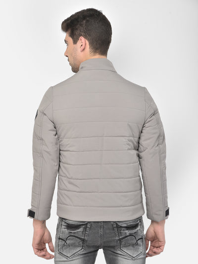 Grey Padded Jacket - Men Jacket