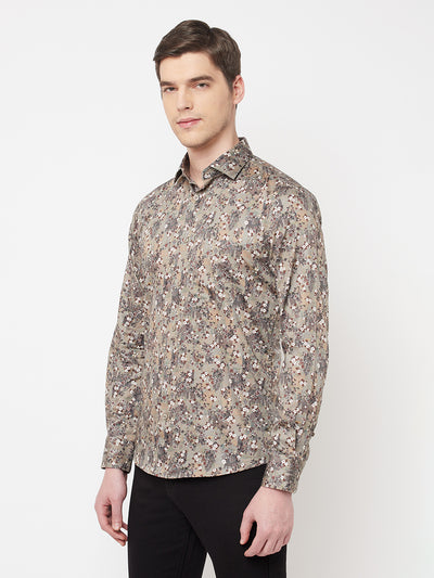 Multi-Color Floral Shirt - Men Shirts