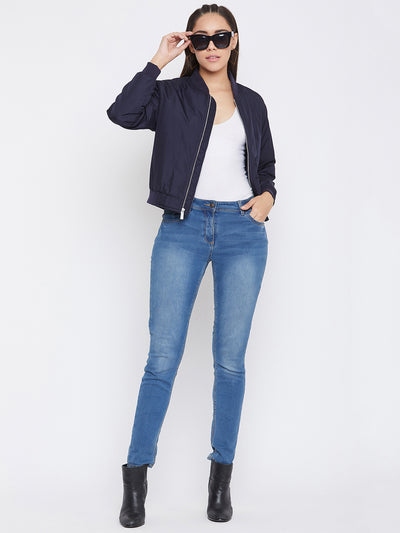 Full Sleeves Slim Fit Jacket - Women Jackets