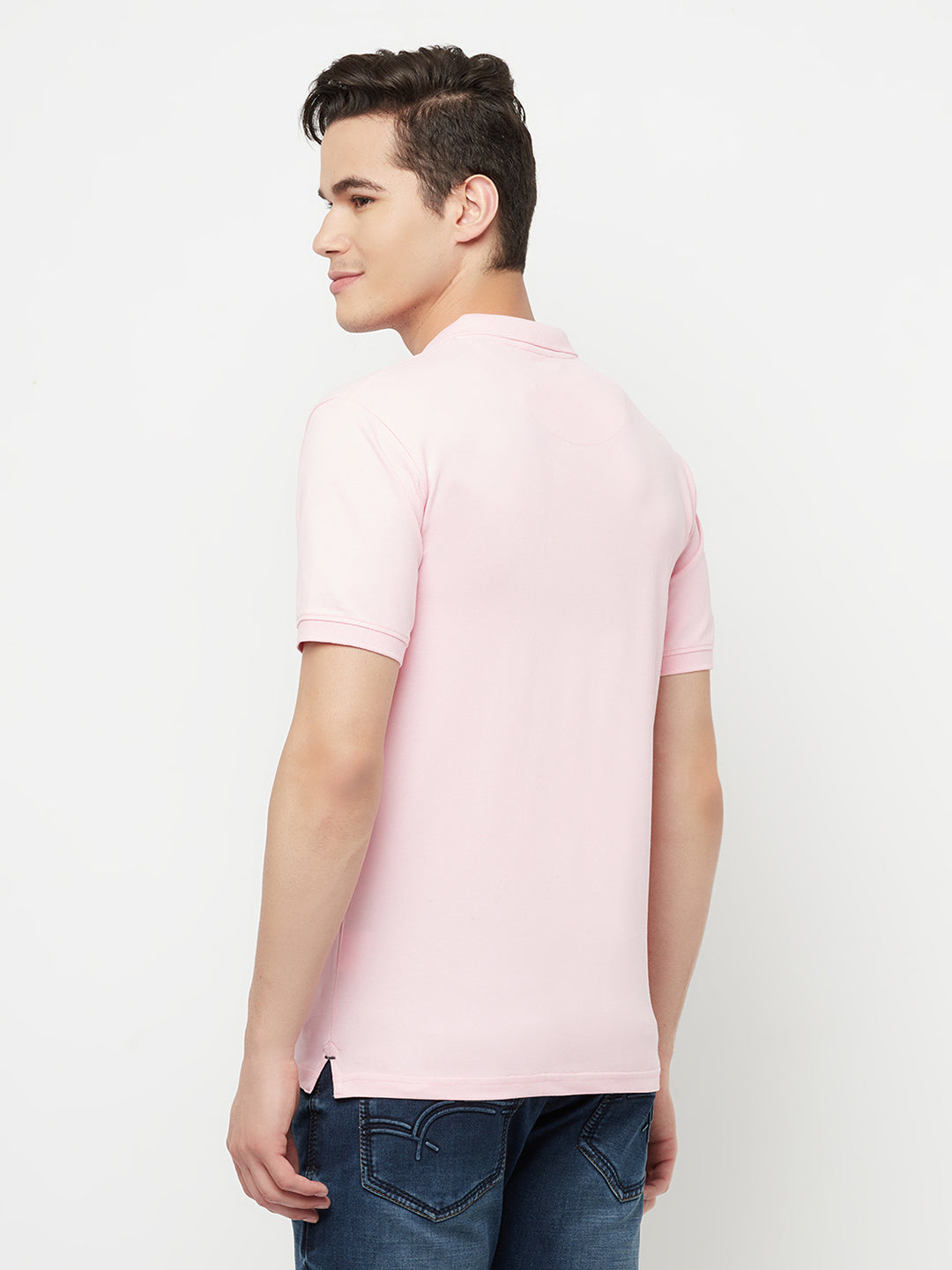 Pink Polo T-Shirt - Men T-Shirts