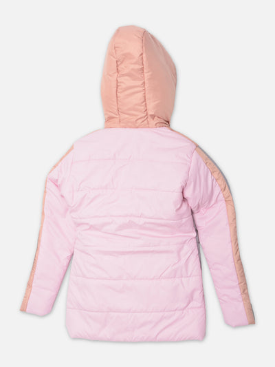Multi Colourblocked Hooded Jacket - Girls Jackets