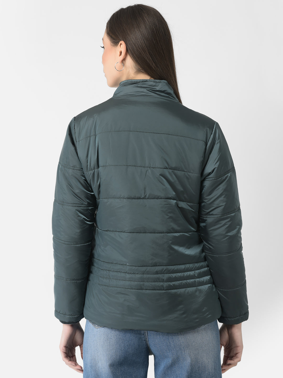  Polished Charcoal Grey Padded Jacket 