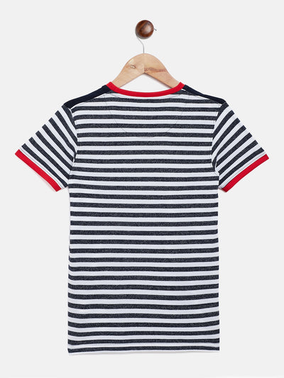 Striped Navy Blue T-shirt - Boys T-Shirts