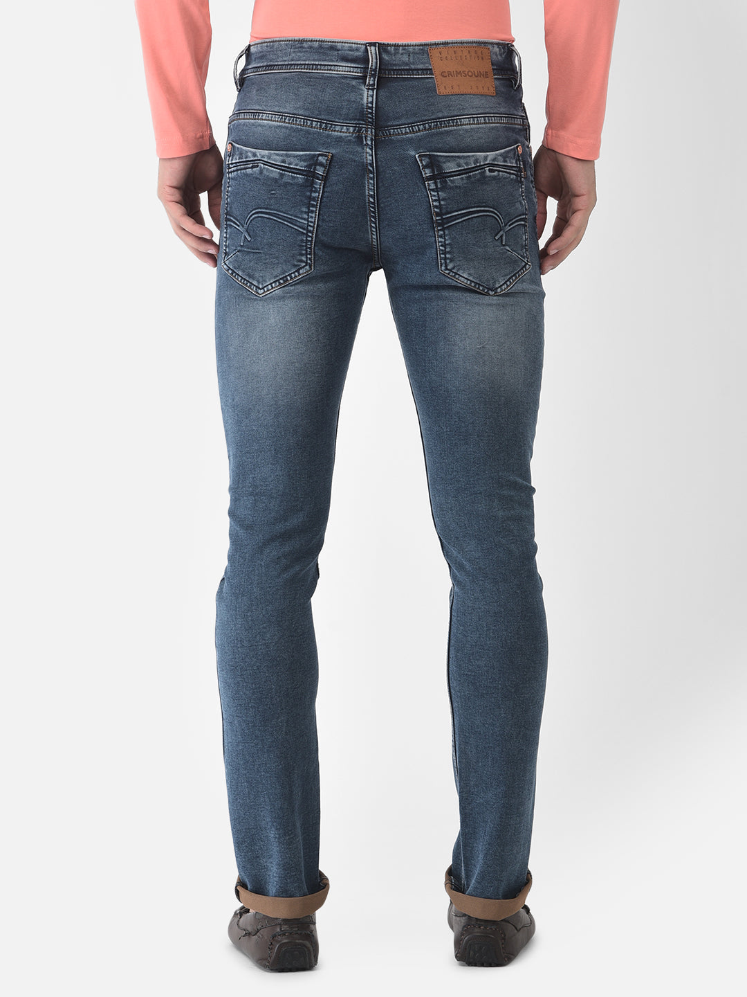 Blue Light Faded Jeans - Men Jeans