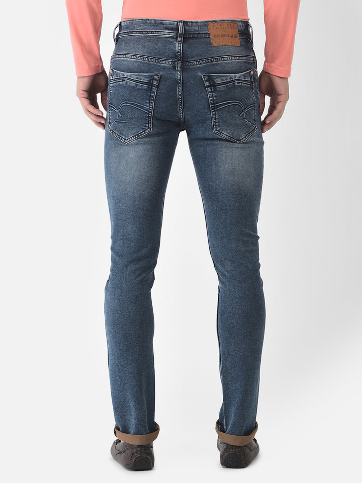 Blue Light Faded Jeans - Men Jeans