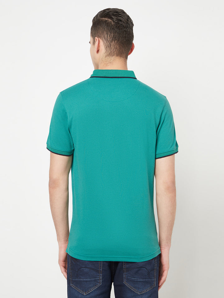 Green Polo T-Shirt - Men T-Shirts