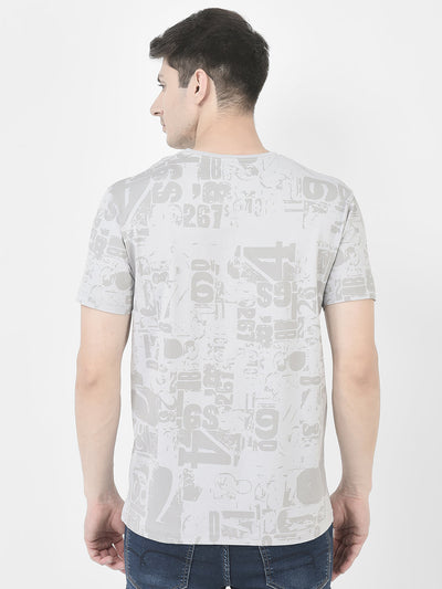 Grey Graphic T-Shirt
