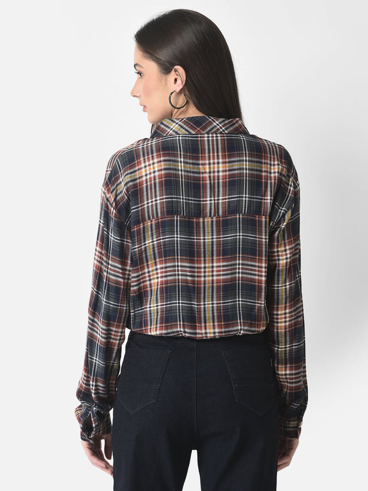  Checkered Crop Top