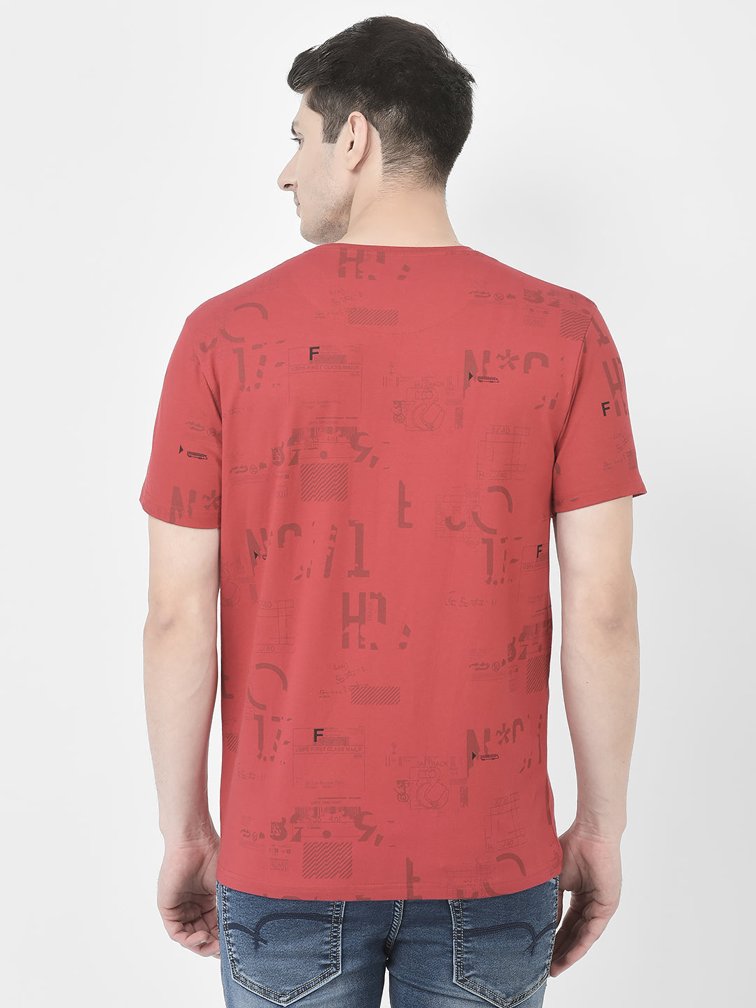  Red Graphic T-Shirt