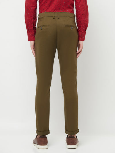 Brown Casual Trousers - Men Trousers