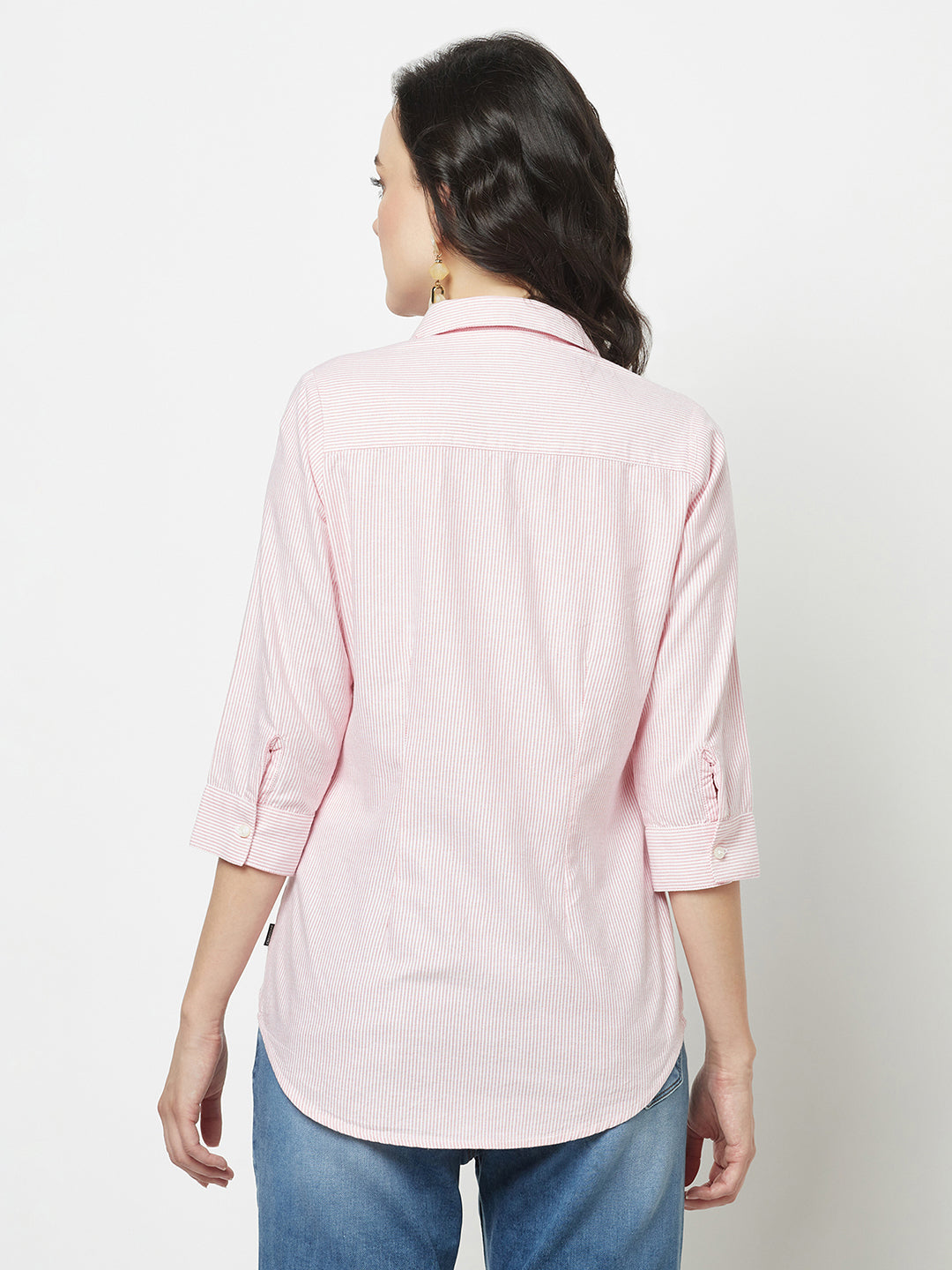  Pink Pin-Striped Shirt