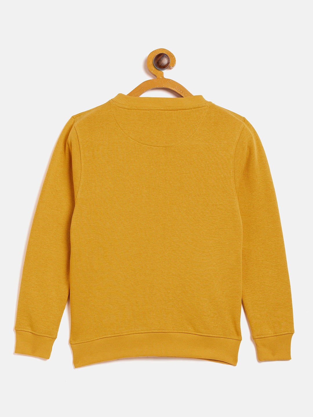 Mustard Round Neck Sweatshirt - Girls Sweatshirts